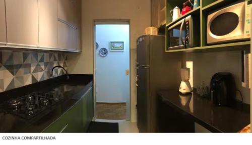 Η κουζίνα ή μικρή κουζίνα στο Quarto Sesc Paladium