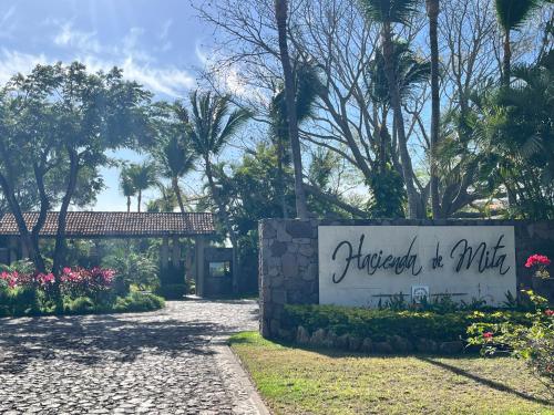 a sign for the entrance to a park at Hacienda De Mita, Close to Ocean and Golf in Punta Mita