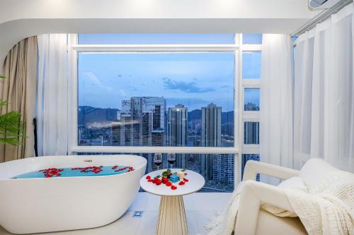 Fotografie z fotogalerie ubytování Baihong Riverview aparment-Chongqing Jiefangbei v destinaci Čchung-čching