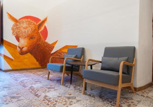 Posezení v ubytování Way Kap Hostel Arequipa