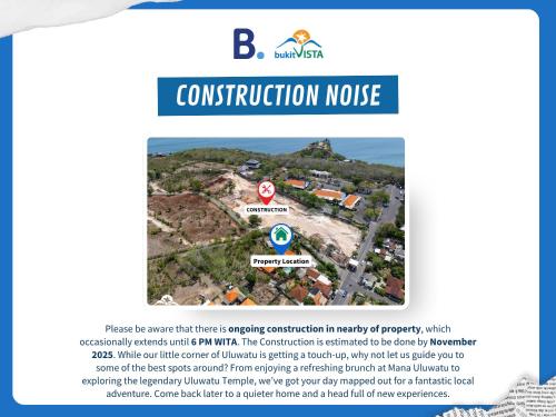 a screenshot of a website of a construction house at Kubu Nyang Nyang Uluwatu by Bukit Vista in Uluwatu