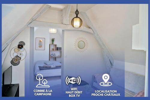 Tranquillité, Parking, Proche Châteaux de la Loire