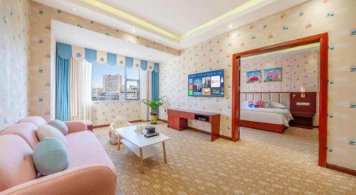 Cama o camas de una habitación en Nanning Yongzhou Hotel