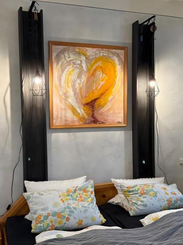 Ένα ή περισσότερα κρεβάτια σε δωμάτιο στο Appartement Neunkirchen City