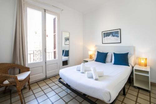 Posteľ alebo postele v izbe v ubytovaní 31PAR1110 - Mediterranean style apartment