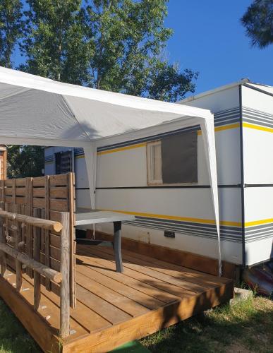 Mobil home chez un particulier pour 1 à 4 personnes à 800 m de la plage de Valras pas dans un camping