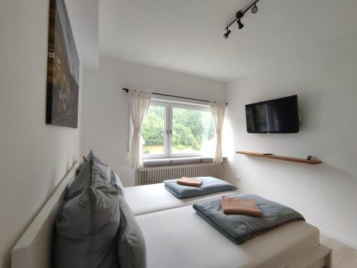 Postel nebo postele na pokoji v ubytování Steepleview House