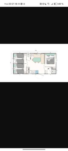 Pelan lantai bagi Mobile Home en Provence