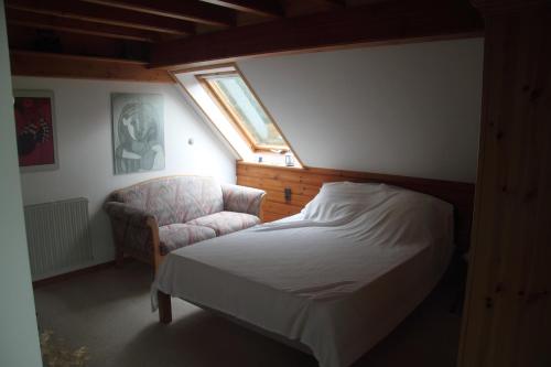 Postel nebo postele na pokoji v ubytování Ferienhaus am Ruitz