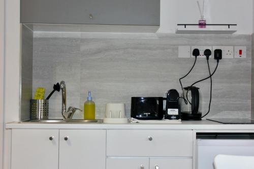Η κουζίνα ή μικρή κουζίνα στο Nicosia Central Suites