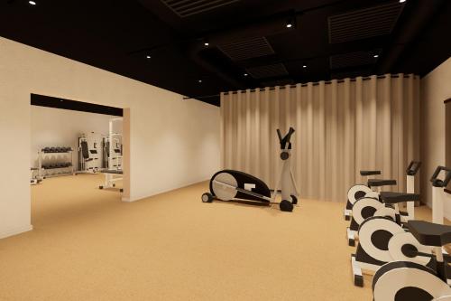 Das Fitnesscenter und/oder die Fitnesseinrichtungen in der Unterkunft IFA Schöneck Hotel & Ferienpark