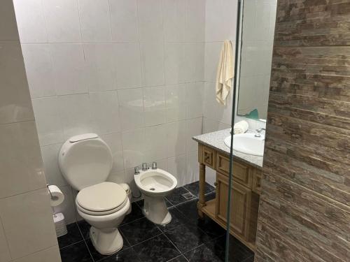 Bilik mandi di Dos Mareas Apart Piscina Climatizada Cubierta