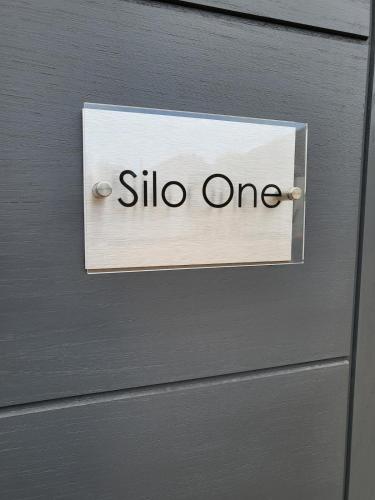 a sign on a door that reads silo one at The Stables & Silos in Braintree