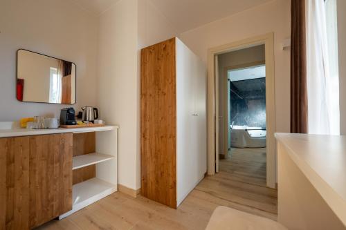 Dapur atau dapur kecil di Amon luxury residence on Etna
