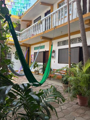 Taman di luar Hotel Adoquin Zipolite