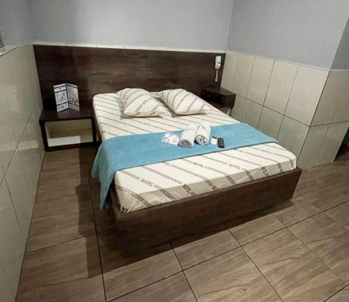 Postel nebo postele na pokoji v ubytování Hotel xandu-proximo arena corinthians
