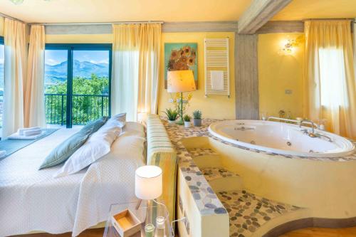 Ένα ή περισσότερα κρεβάτια σε δωμάτιο στο Villa Miranda - Design & Relax