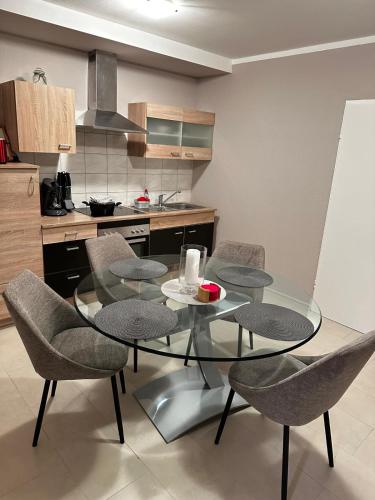 Dapur atau dapur kecil di Appartament Markt