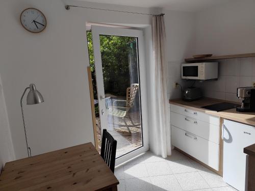 Kuchyň nebo kuchyňský kout v ubytování Apartmán Srdce Vltavy