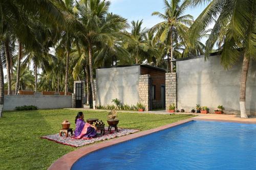 Piscina en o cerca de Rustic Nestle, Tirupur