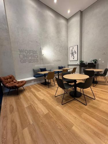 Posezení v ubytování Aconchego no centro de São Paulo