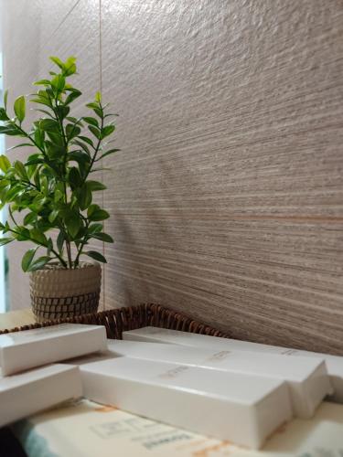 شقة مستقلة غرفتين نوم وصالة طعام غرفة جلوس tesisinde bir banyo