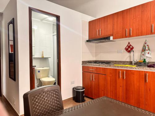 Kuchyň nebo kuchyňský kout v ubytování Casa Hotel Palermo 49