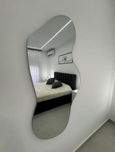 Postel nebo postele na pokoji v ubytování Apartment in Shkodër central