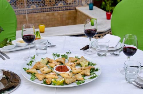Comida en el riad o alrededores