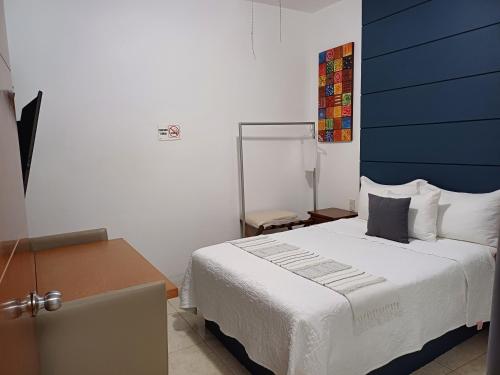 Postel nebo postele na pokoji v ubytování Hotel Real Villa