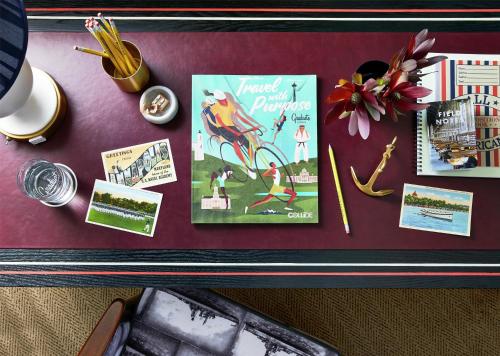 a table with books and other items on it at Graduate by Hilton Annapolis in Annapolis