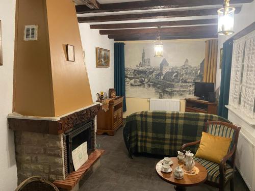 Χώρος καθιστικού στο Maison confortable à Muhlbach-sur-Bruche, terrain de 6000 m².