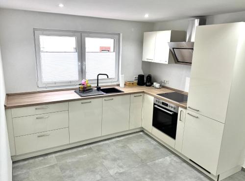 Η κουζίνα ή μικρή κουζίνα στο Stilvolle Wohnung in Sandhausen