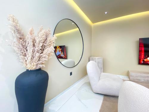 Triplex de luxe piscine privée chauffée 3 chambresにあるシーティングエリア