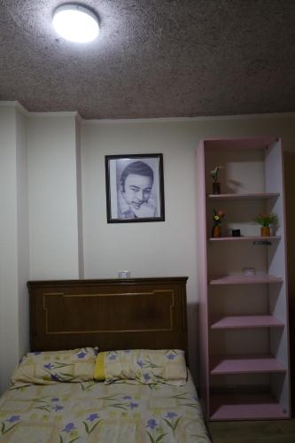 Postel nebo postele na pokoji v ubytování منتجع الندي