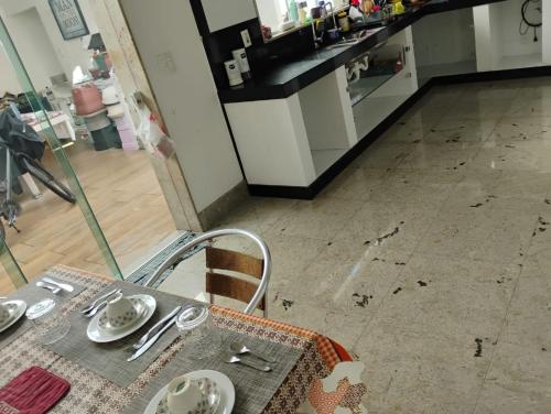 Dapur atau dapur kecil di Casa Com Vento