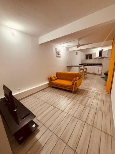 Ruang duduk di Bas de villa Aumis Saint-Philippe