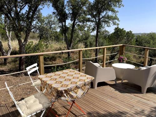 Private Intimate Dome with Outdoor Deck and Views in Portugal