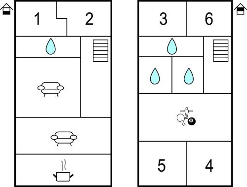 two crossword worksheet for preschool kids with a raindrop and a bike at Holiday Home Højslev 40 in Bøstrup
