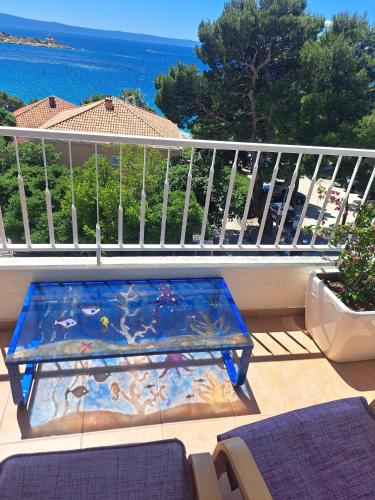 Family Apartment Green with a sea view and a free parking