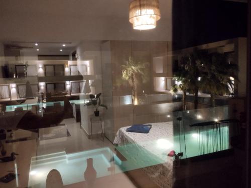 a bathroom with a bath tub in a room at Gcribs B7F7 in El Gouna
