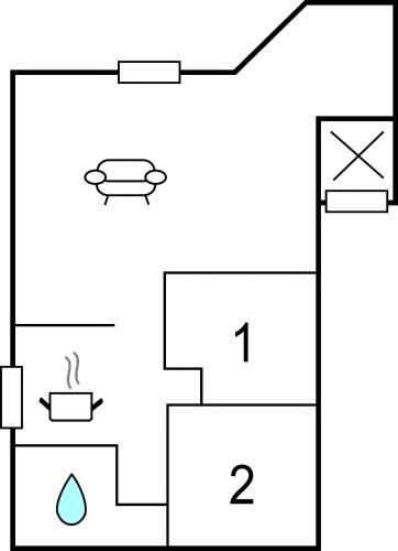 an illustration of a block diagram of a house at Holiday Home Sommerbyen Nyborg Ii in Nyborg