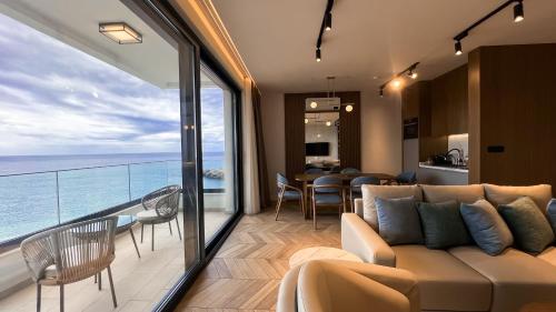 Χώρος καθιστικού στο Apart hotel Emiia