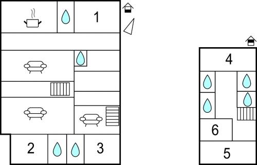 a block diagram of a coordinate grid with four numbers at Awesome Home In Arthenac With Wifi in Arthenac