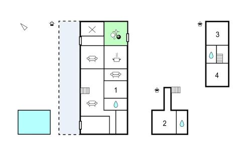 Půdorys ubytování Pet Friendly Home In Nere