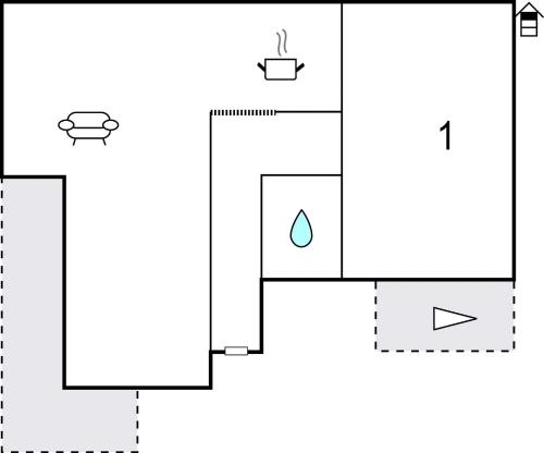 a schematic diagram of a reactor with a water droplet at Lovely Apartment In Njivice in Njivice