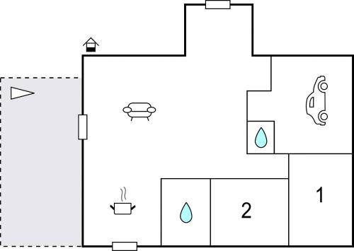 a block diagram of a block reactor with two outputs at 2 Bedroom Stunning Home In Créances in Créances