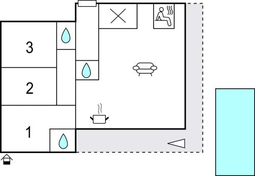a schematic diagram of the experimental setup at Stunning Home In Dugopolje With Sauna in Dugopolje