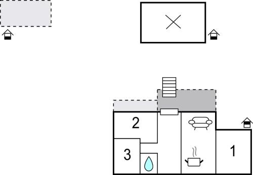 a floor plan of a house at Lovely Home In Rasopasno With Wifi in Rasopasno