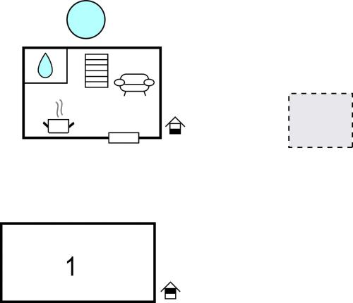 a diagram of a bathroom with a toilet and a sink at Cozy Home In Prezid With Wifi in Prezid